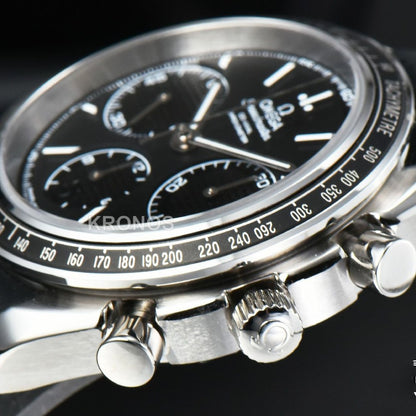 Speedmaster Racing Master 40mm Black Dial Black - Authentic Movement