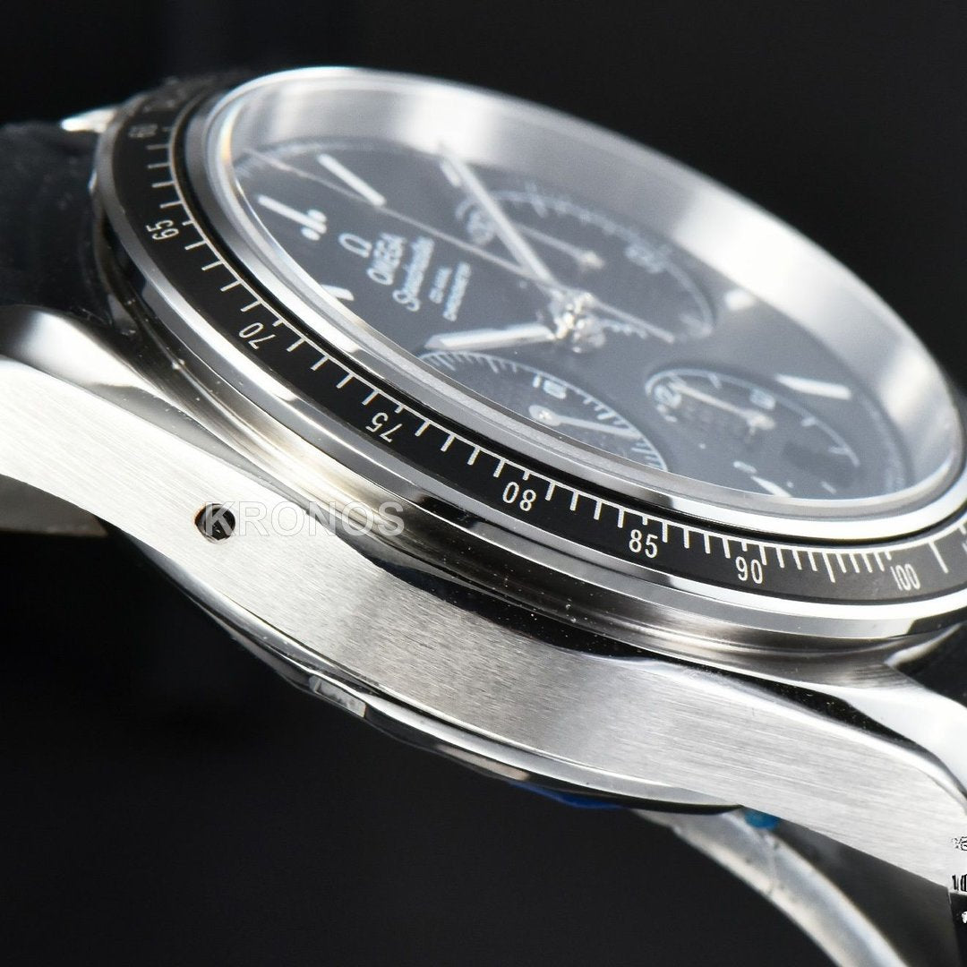 Speedmaster Racing Master 40mm Black Dial Black - Authentic Movement
