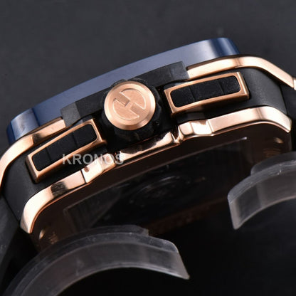 Square Bang Unico 42mm Blue Bzel Blue Skeleton Dial Blue A1280 - Authentic Movement