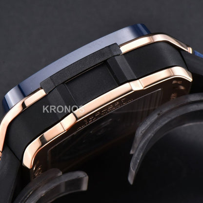 Square Bang Unico 42mm Blue Bzel Blue Skeleton Dial Blue A1280 - Authentic Movement