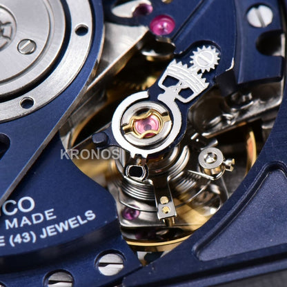 Square Bang Unico 42mm Blue Bzel Blue Skeleton Dial Blue A1280 - Authentic Movement
