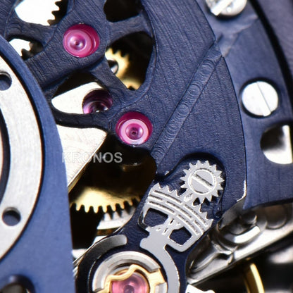 Square Bang Unico 42mm Blue Bzel Blue Skeleton Dial Blue A1280 - Authentic Movement