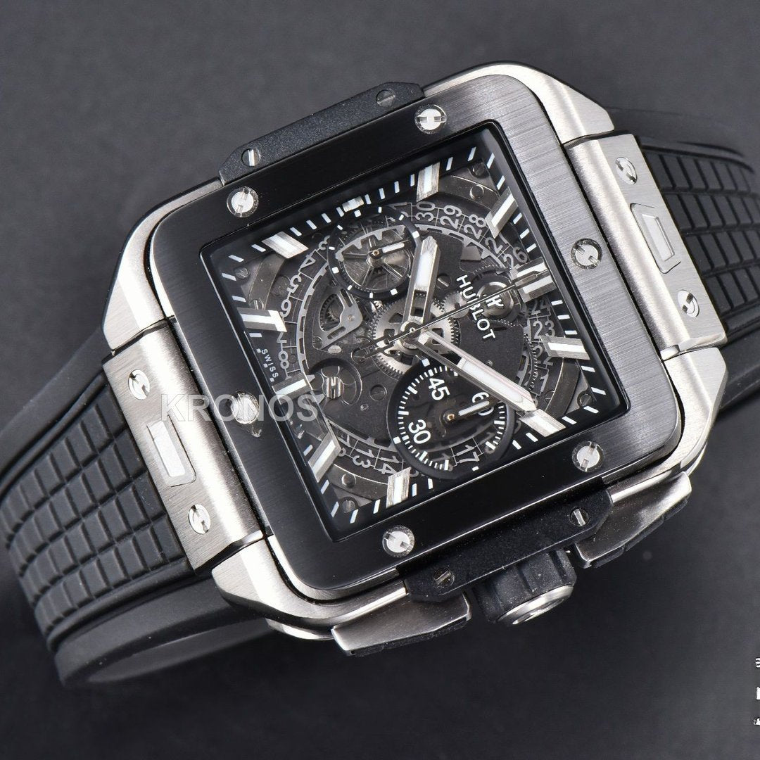 Square Bang Unico 42mm Ceramic Skeleton Dial A1280 - Authentic Movement
