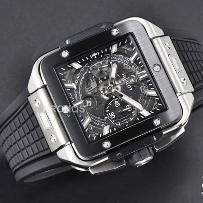 Square Bang Unico 42mm Ceramic Skeleton Dial A1280 - Authentic Movement