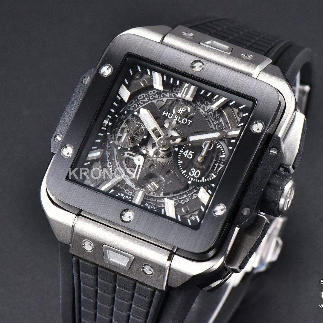 Square Bang Unico 42mm Ceramic Skeleton Dial A1280 - Authentic Movement