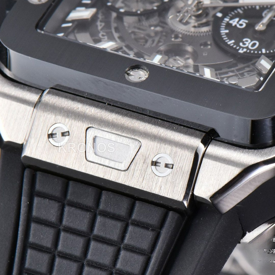 Square Bang Unico 42mm Ceramic Skeleton Dial A1280 - Authentic Movement