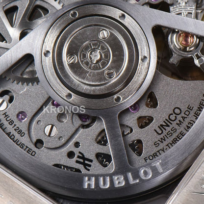 Square Bang Unico 42mm Ceramic Skeleton Dial A1280 - Authentic Movement