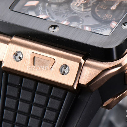 Square Bang Unico 42mm Ceramic Skeleton Dial A1280 - Authentic Movement