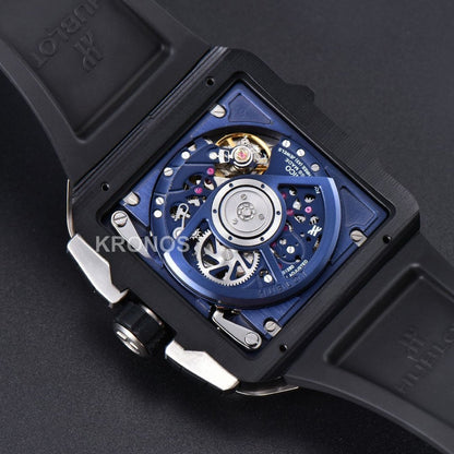 Square Bang Unico 42mm Titanium 1 Blue Skeleton Dial Blue A1280 - Authentic Movement