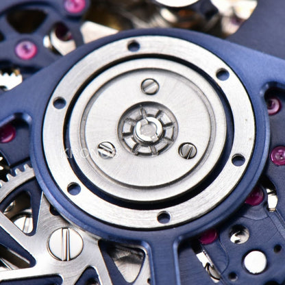 Square Bang Unico 42mm Titanium 1 Blue Skeleton Dial Blue A1280 - Authentic Movement