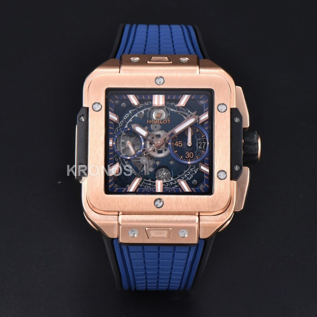 Square Bang Unico 42mm Blue Skeleton Dial Blue A1280 - Authentic Movement