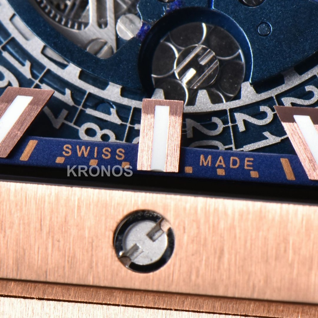 Square Bang Unico 42mm Blue Skeleton Dial Blue A1280 - Authentic Movement