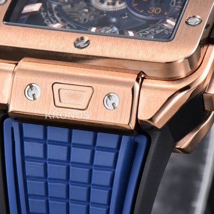 Square Bang Unico 42mm Blue Skeleton Dial Blue A1280 - Authentic Movement