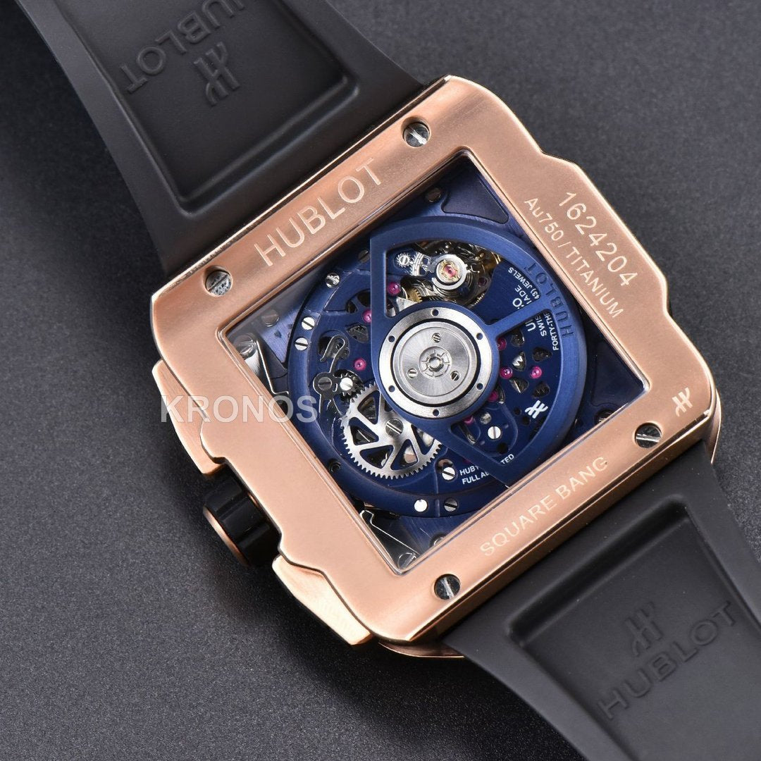 Square Bang Unico 42mm Blue Skeleton Dial Blue A1280 - Authentic Movement