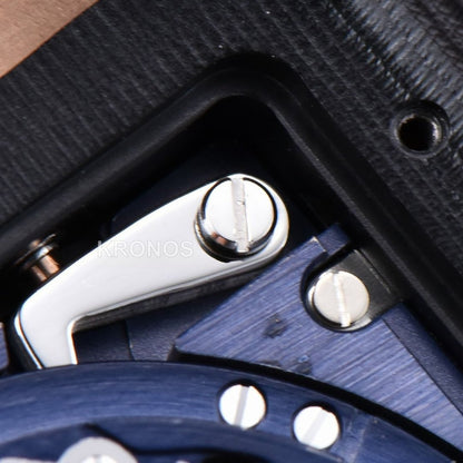 Square Bang Unico 42mm Blue Skeleton Dial Blue A1280 - Authentic Movement