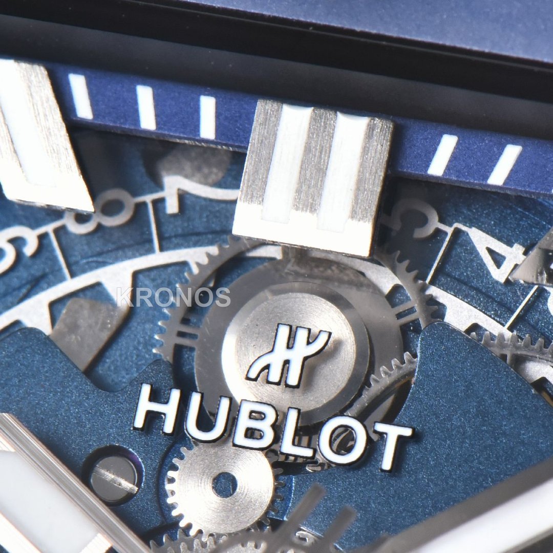 Square Bang Unico 42mm Titanium Blue Ceramic Skeleton Dial Blue - Authentic Movement