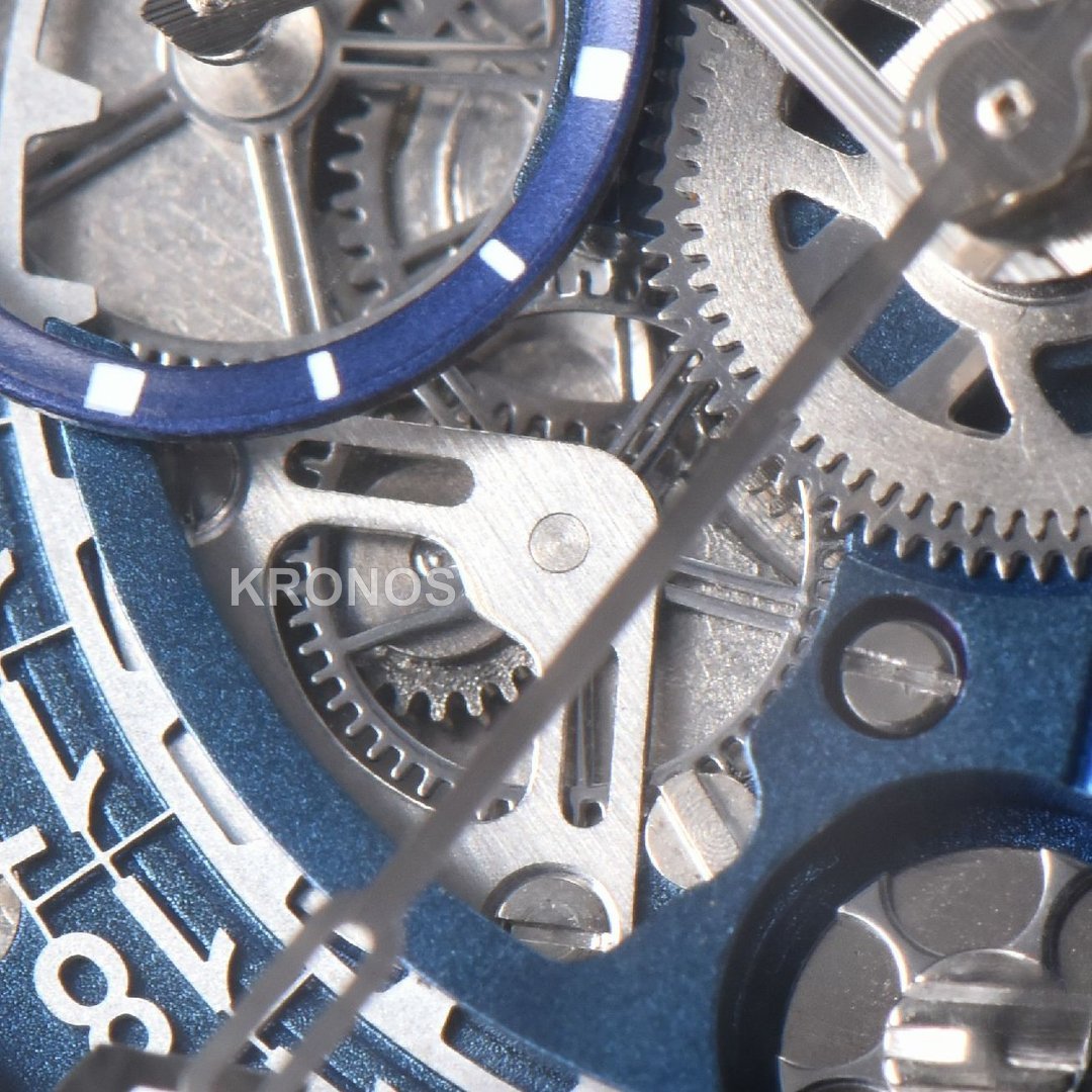 Square Bang Unico 42mm Titanium Blue Ceramic Skeleton Dial Blue - Authentic Movement