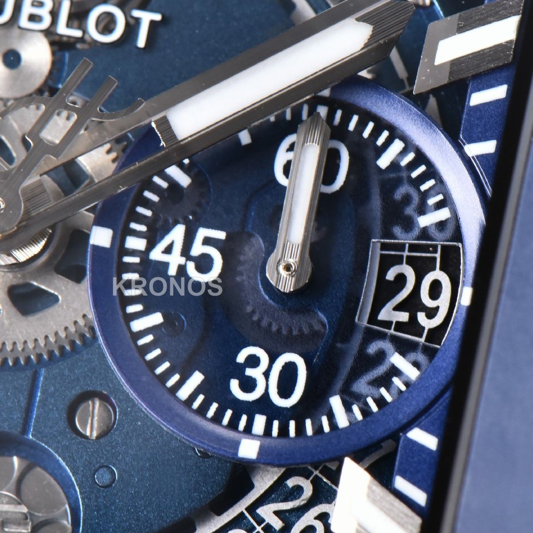 Square Bang Unico 42mm Titanium Blue Ceramic Skeleton Dial Blue - Authentic Movement