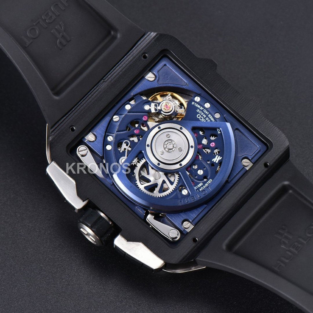 Square Bang Unico 42mm Titanium Blue Ceramic Skeleton Dial Blue - Authentic Movement