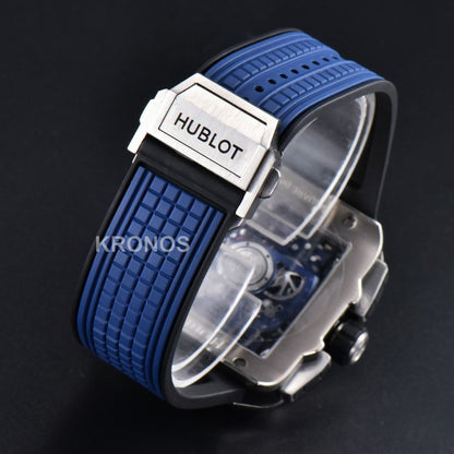 Square Bang Unico 42mm Titanium Blue Ceramic Skeleton Dial Blue - Authentic Movement