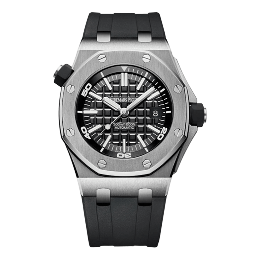 Royal Oak Offshore steel – Black Dial Rubber Strap Type AP