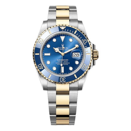 Reloj Submariner Bluesy Rolesor esfera azul bisel azul Kronos Relojes