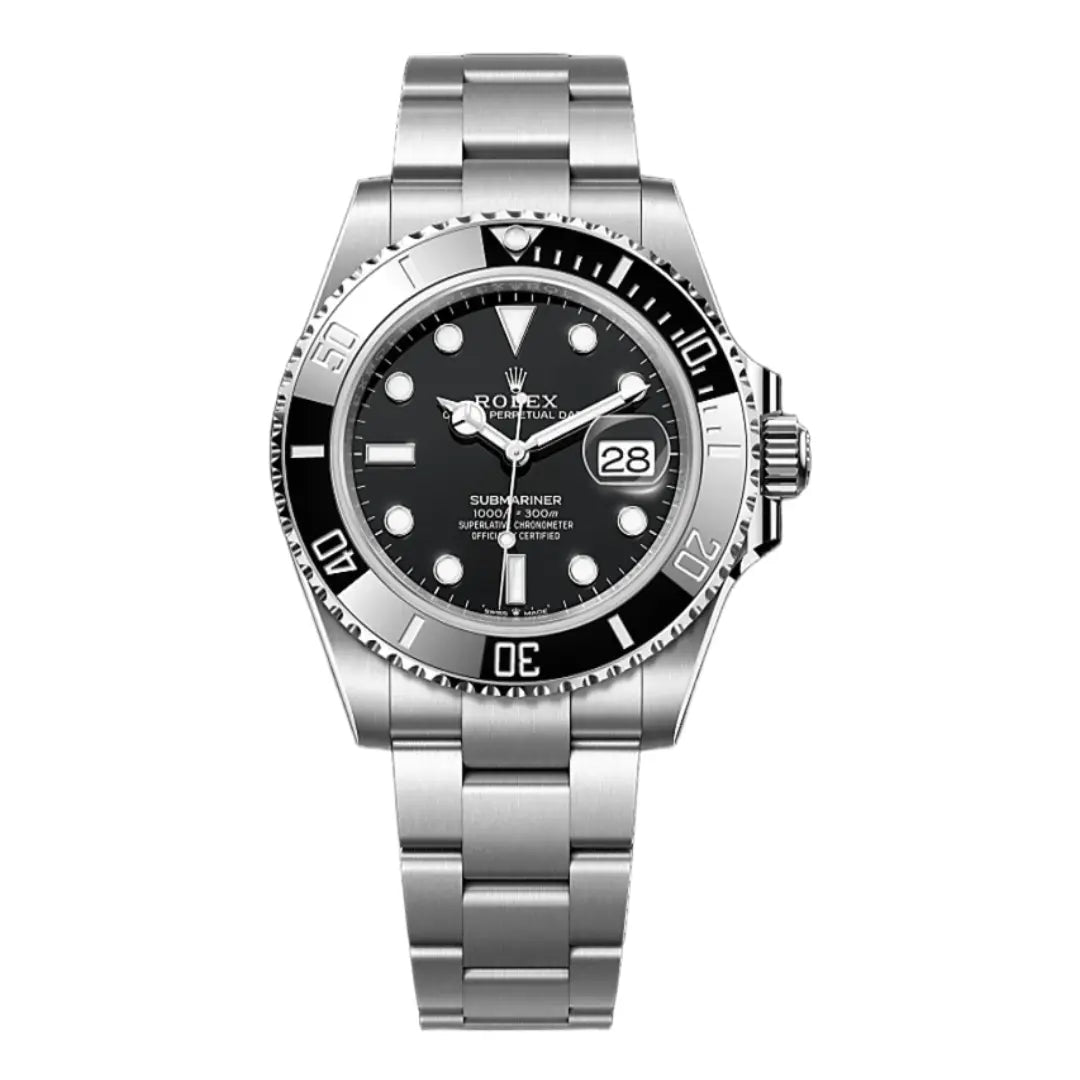 Submariner Oystersteel Black Dial reloj de lujo accesible Kronos Relojes