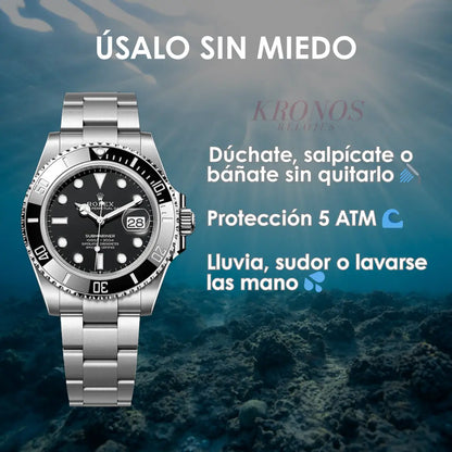 Submariner Black Dial resistente agua buceo Kronos México