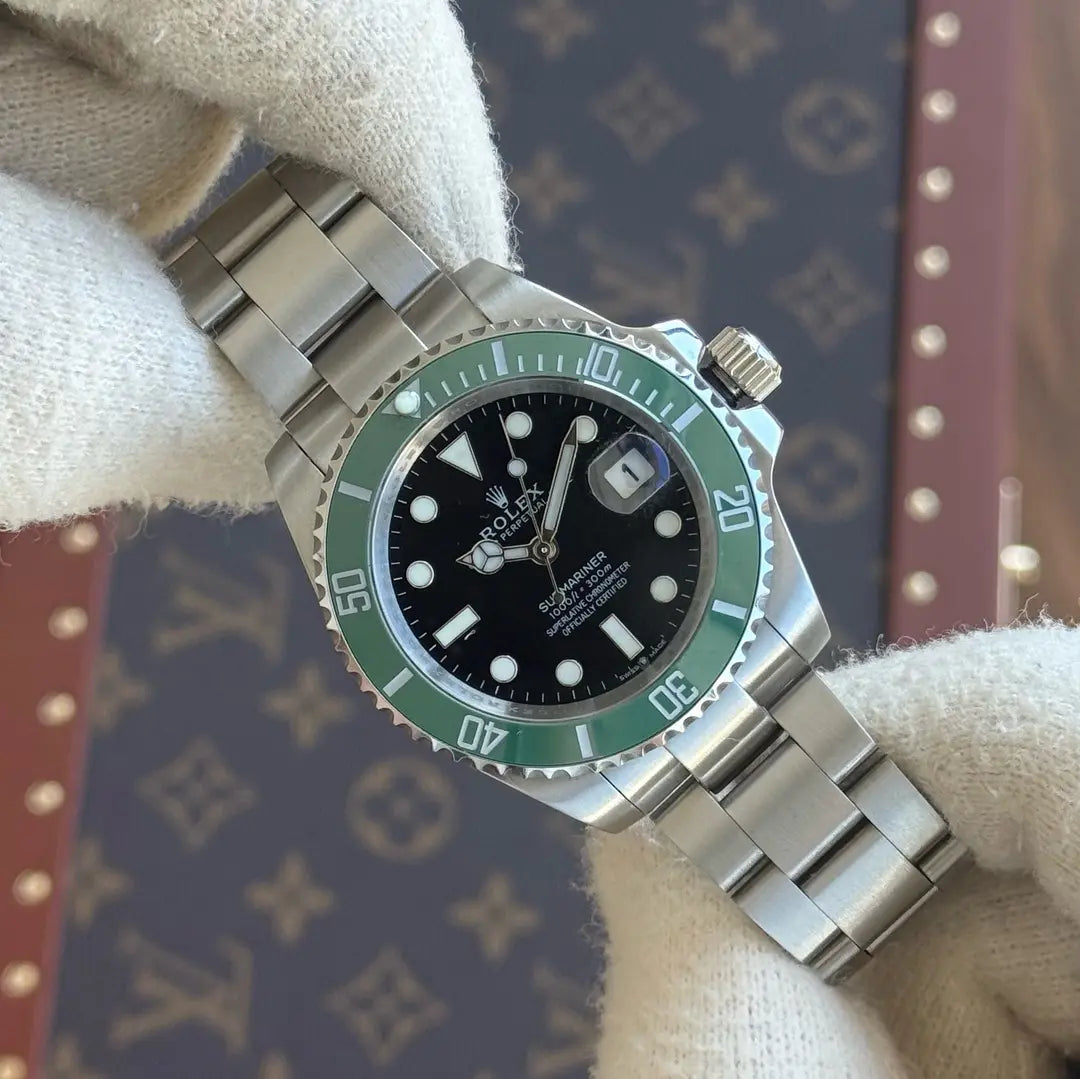 Submariner estilo AAA acero inoxidable fechador Oyster Date Kronos