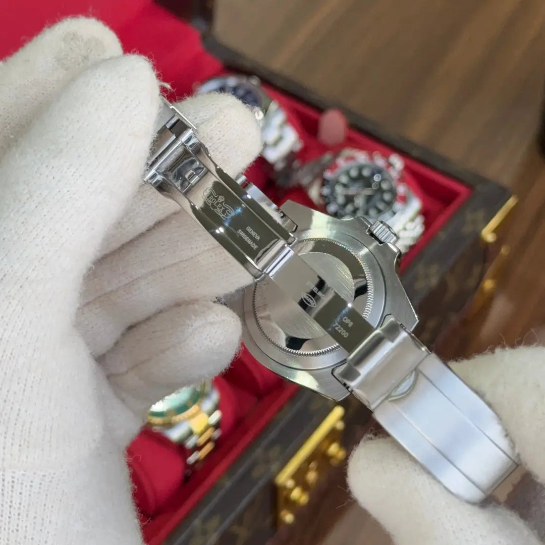 Cierre Oyster y corona Submariner acero inoxidable Kronos