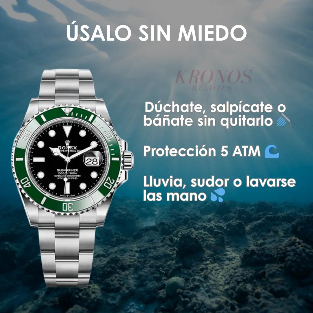 Detalle maquinaria reloj Submariner inspirado estilo AAA Kronos Relojes