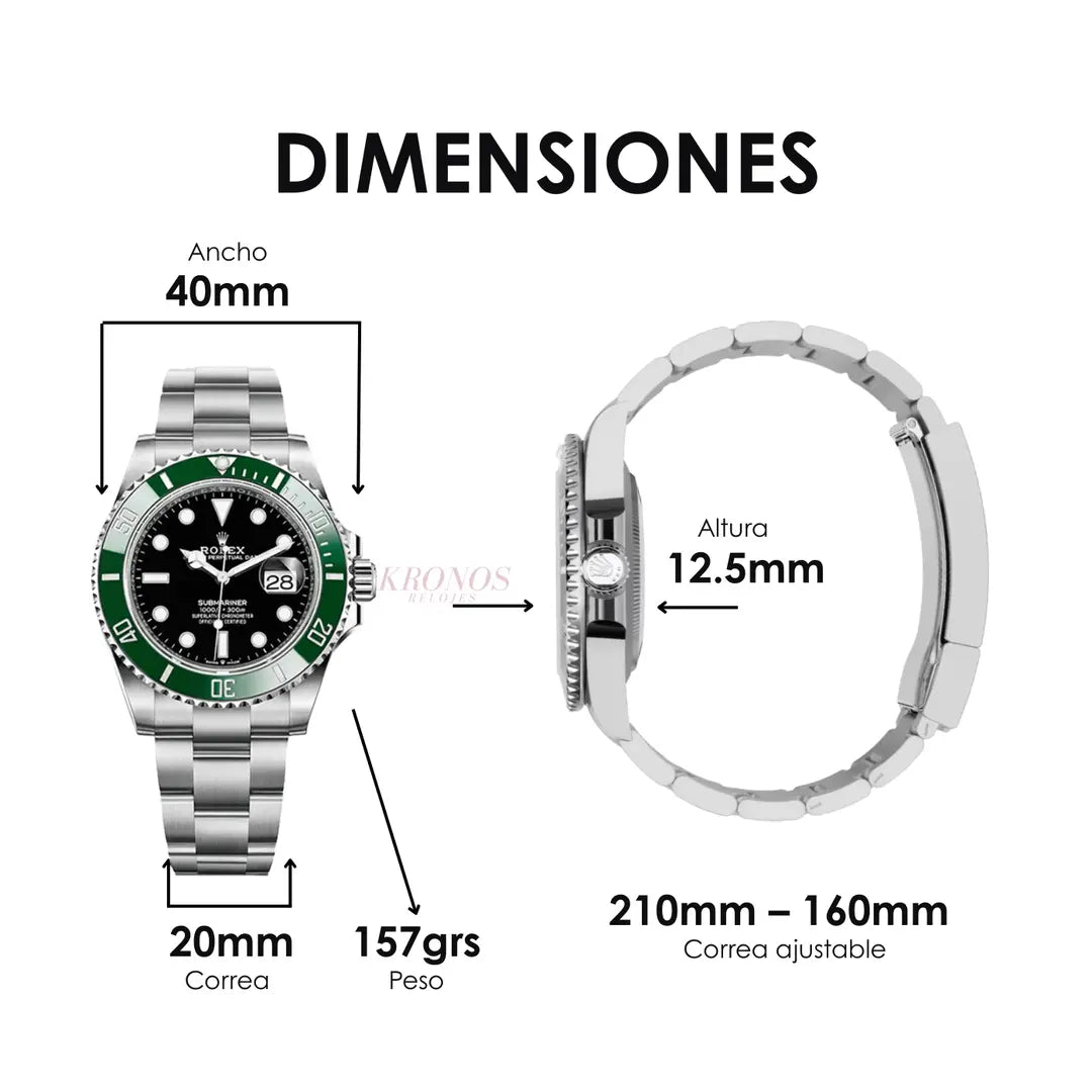 Detalle maquinaria reloj Submariner inspirado estilo AAA Kronos Relojes