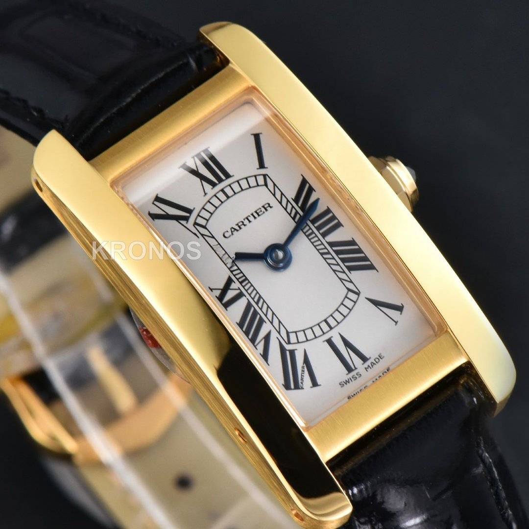Tank Américaine Small 35.8mmx19mm Black Quartz - Authentic Movement