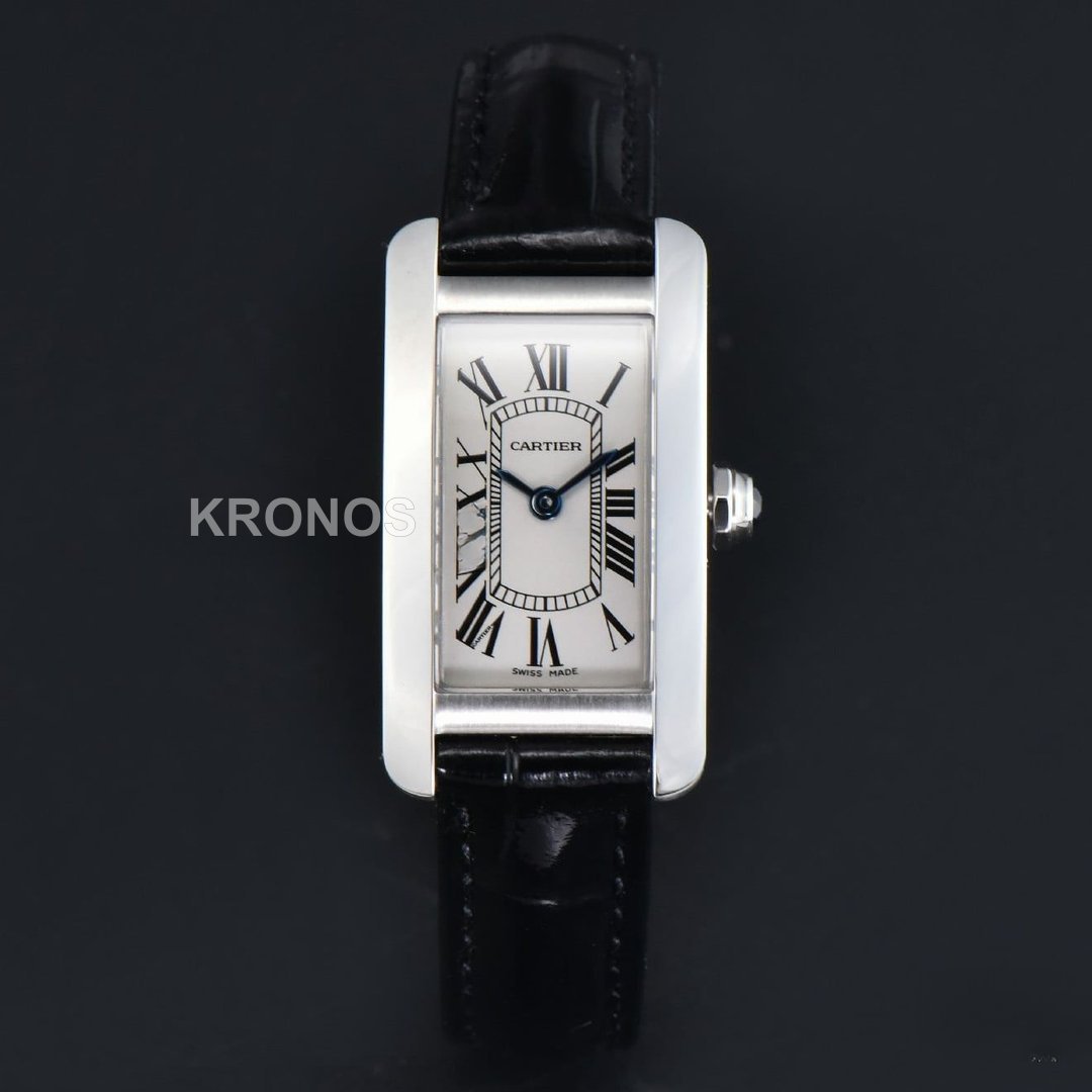 Tank Américaine Small 35.8mmx19mm Black Quartz - Authentic Movement