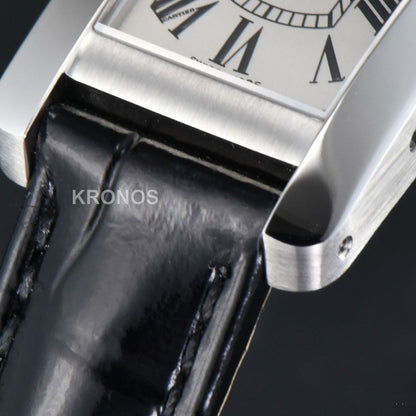 Tank Américaine Small 35.8mmx19mm Black Quartz - Authentic Movement