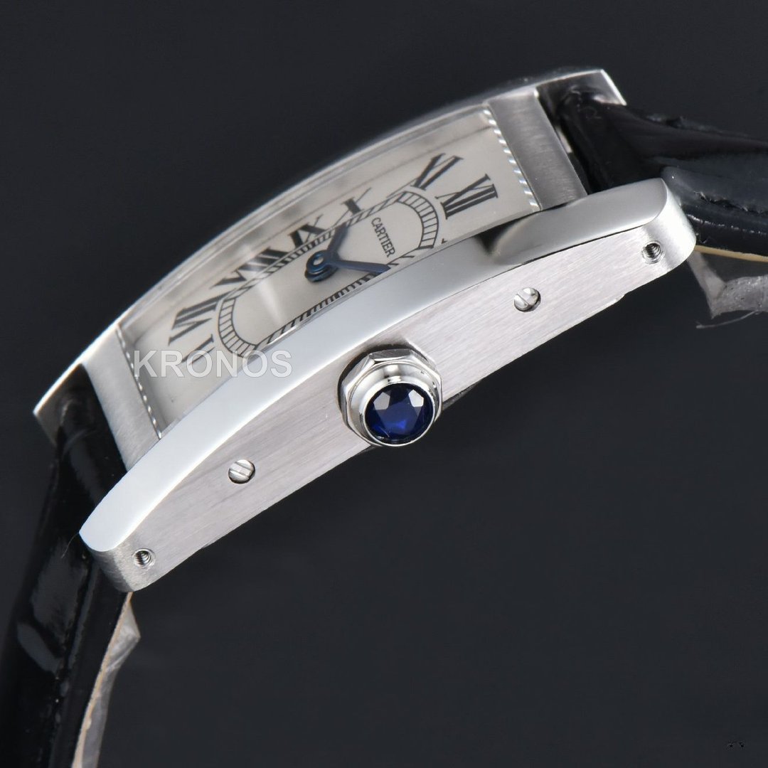 Tank Américaine Small 35.8mmx19mm Black Quartz - Authentic Movement