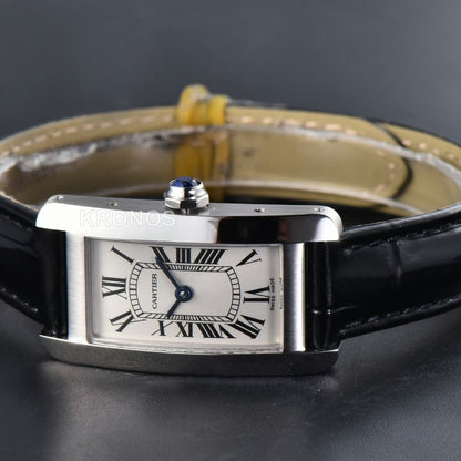 Tank Américaine Small 35.8mmx19mm Black Quartz - Authentic Movement