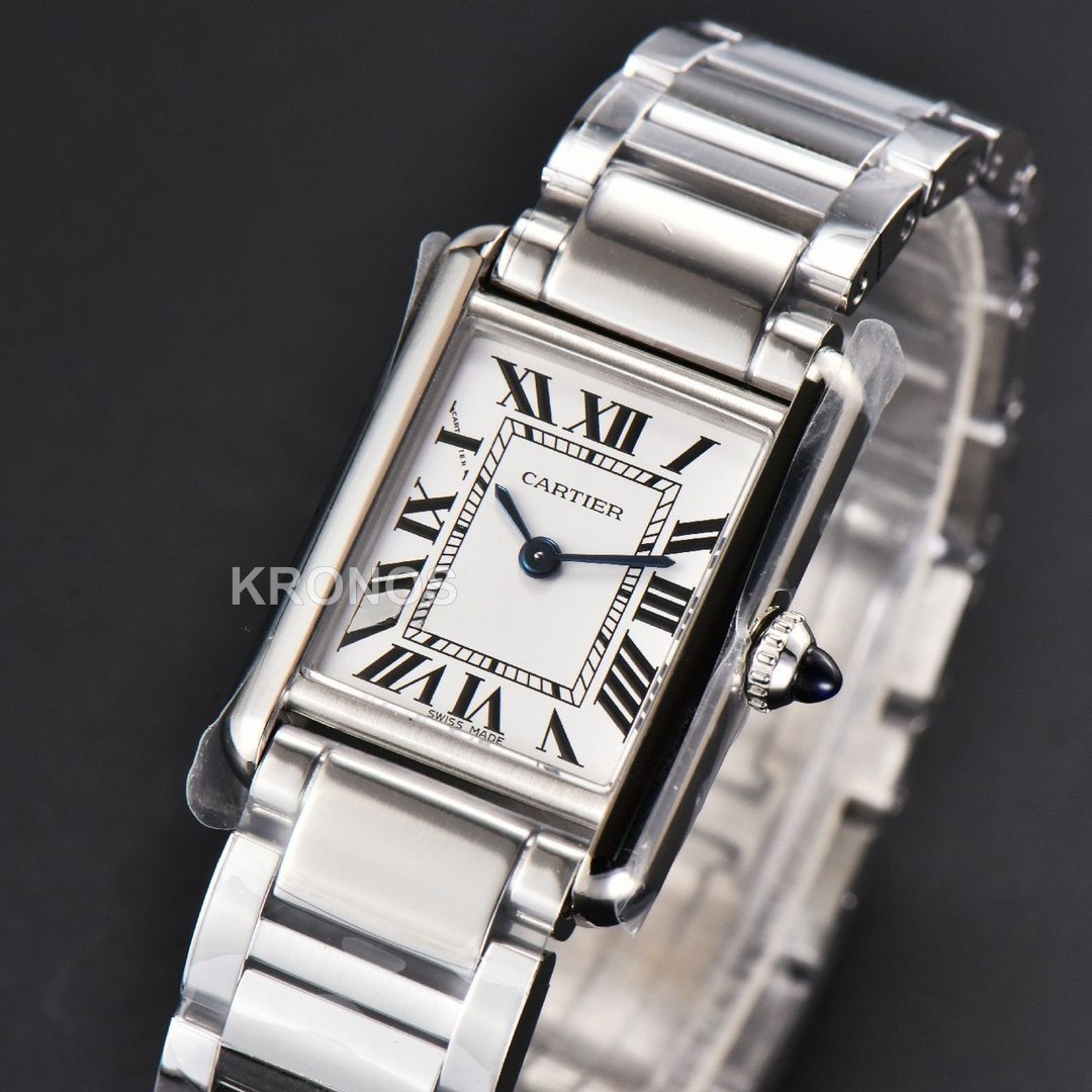 Tank Must Small 29.5mmx22mm White Dial - Authentic Movement