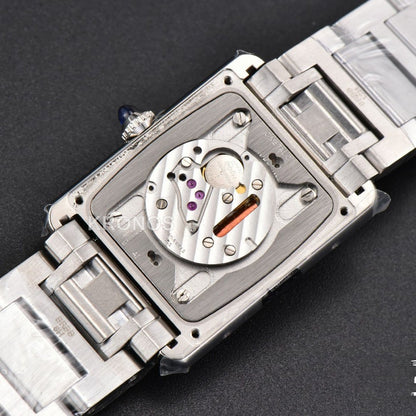 Tank Must Large 33.7mmx25.5mm White Dial Ronda Quartz - Authentic Movement