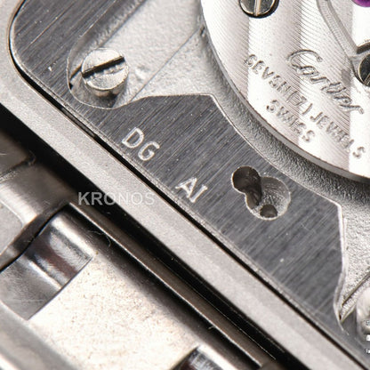 Tank Must Large 33.7mmx25.5mm White Dial Ronda Quartz - Authentic Movement