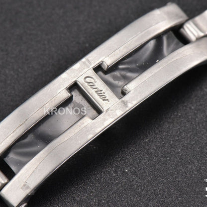 Tank Must Large 33.7mmx25.5mm White Dial Ronda Quartz - Authentic Movement