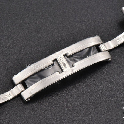 Tank Must Large 33.7mmx25.5mm White Dial Ronda Quartz - Authentic Movement
