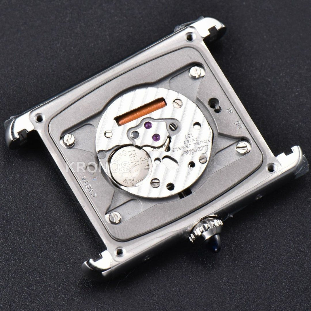 Tank Must Large 33.7×25.5mm Diamond Green Dial Green Quartz - Authentic Movement