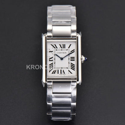 Tank Must Large 33.7mmx25.5mm White Dial - Authentic Movement