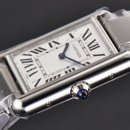 Tank Must Large 33.7mmx25.5mm White Dial - Authentic Movement