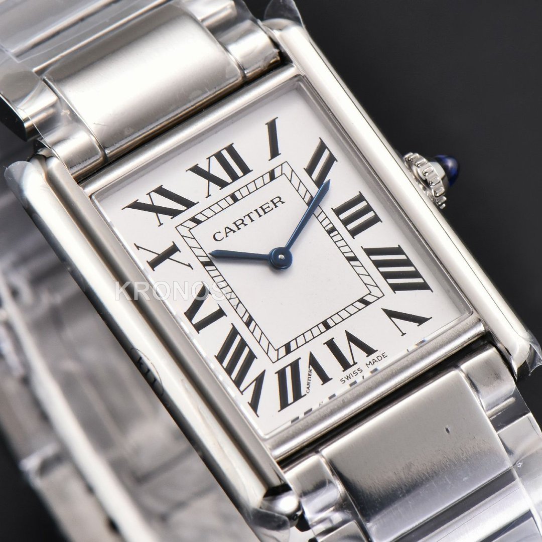 Tank Must Large 33.7mmx25.5mm White Dial - Authentic Movement
