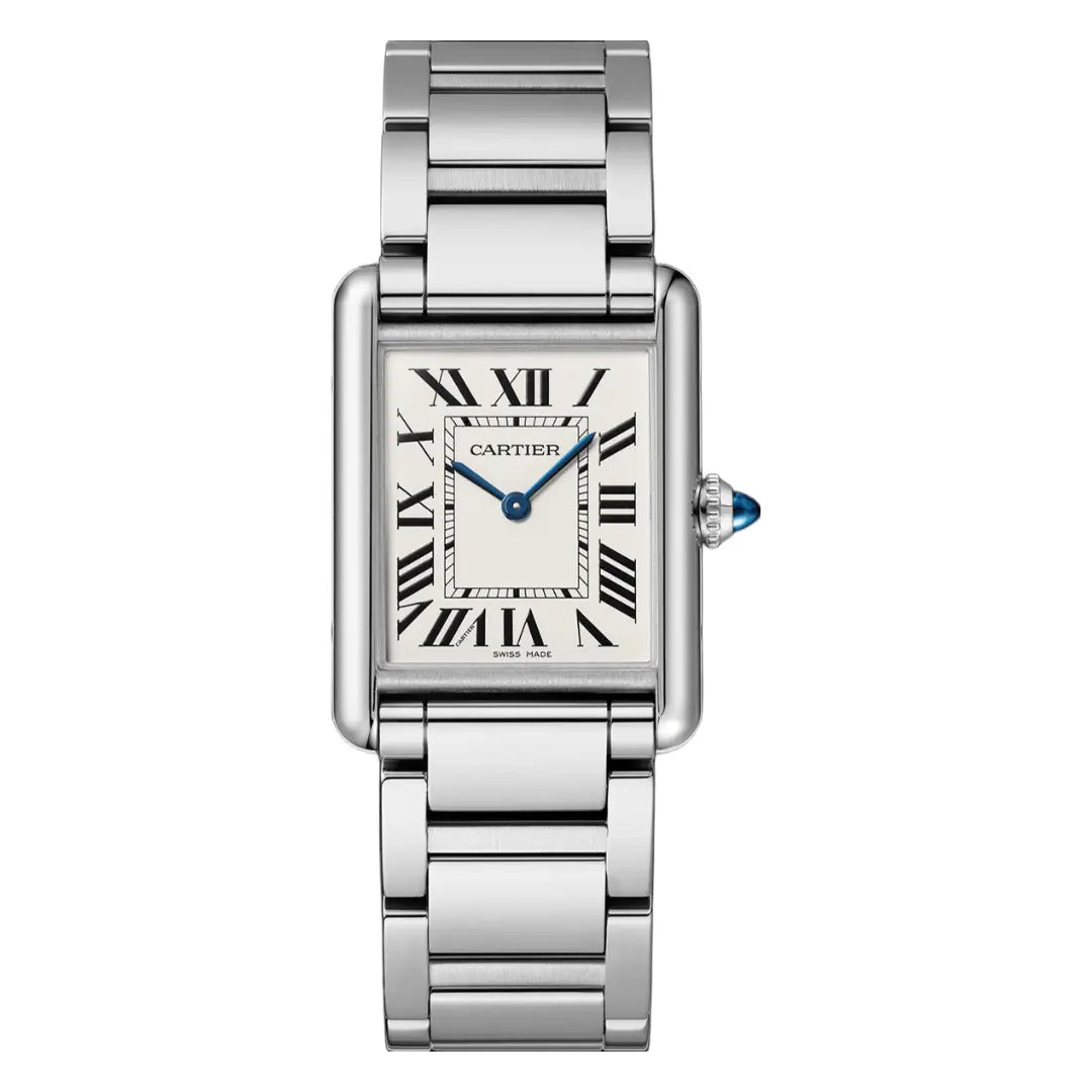 Reloj Tank Steel White Dial Kronos Relojes vista frontal