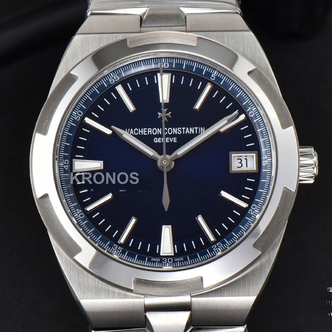 Overseas 4500v 41mm Blue Dial - Authentic Movement
