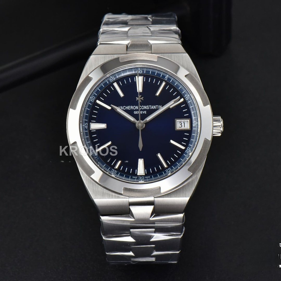 Overseas 4500v 41mm Blue Dial - Authentic Movement