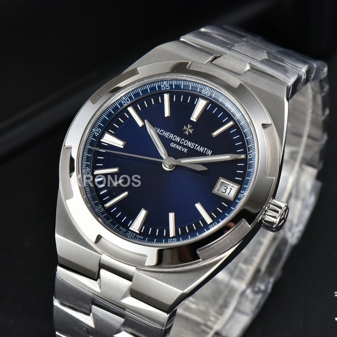 Overseas 4500v 41mm Blue Dial - Authentic Movement
